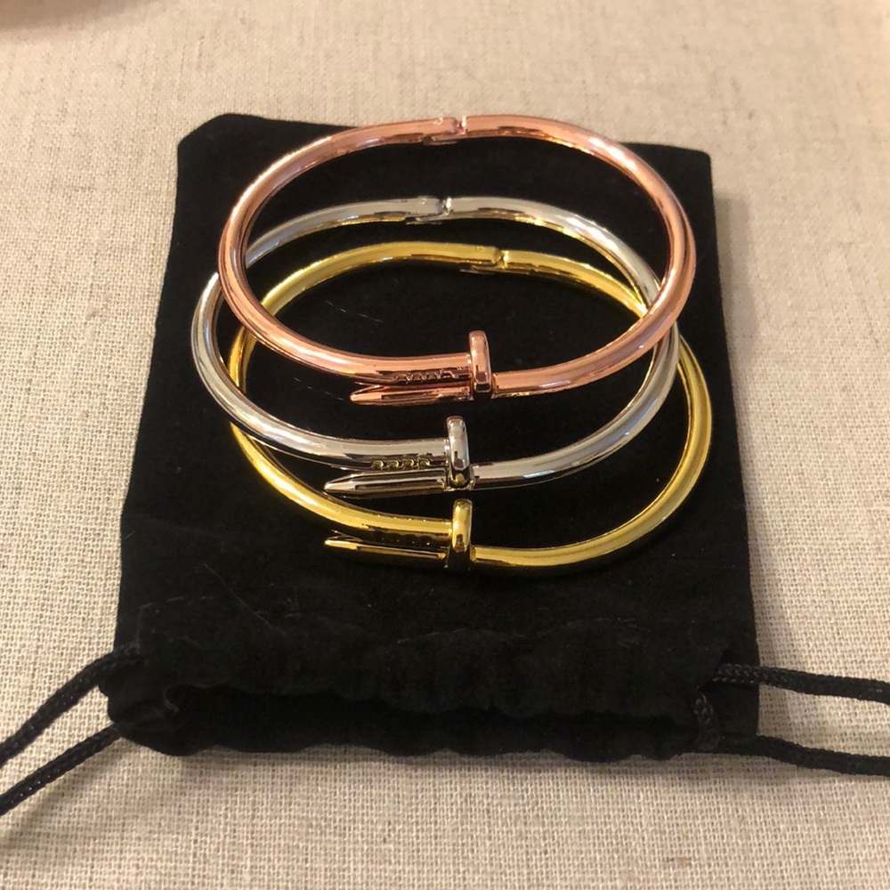 Bundle of 3 Fashion Nail bracelets